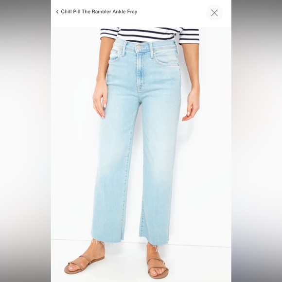 MOTHER Denim - Mother The Rambler Ankle Fray Jean in Chill Pill 25